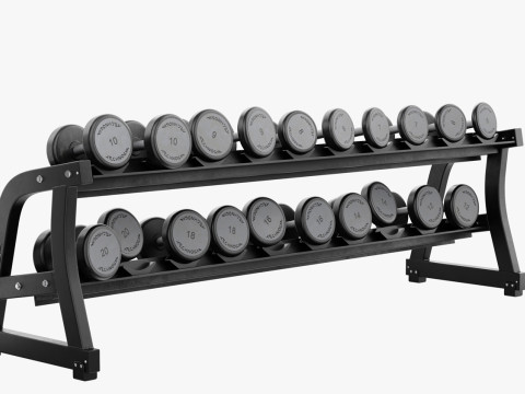 Technogym Dumbbels Rack Pure Modelo 3D