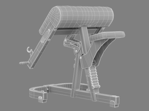 Technogym Scott Bench Pure Modello 3D