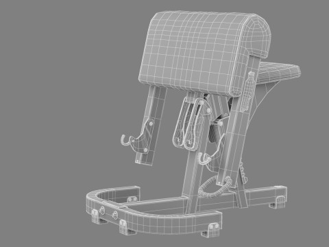 Technogym Scott Bench Pure Modello 3D