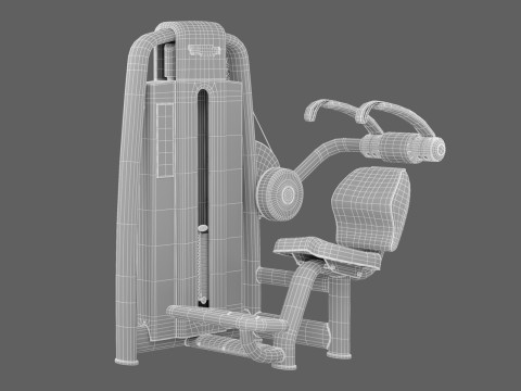 Technogym Selection 700 - Abdominal Crunch 3D Model