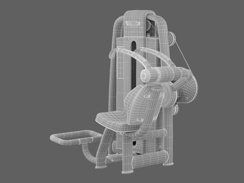 Technogym Selection 700 - Abdominal Crunch 3D Model