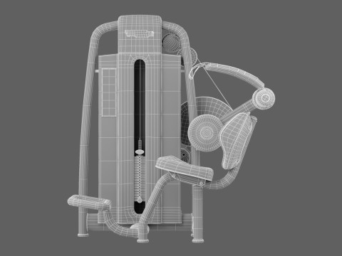 Technogym Selection 700 - Abdominal Crunch 3D Model