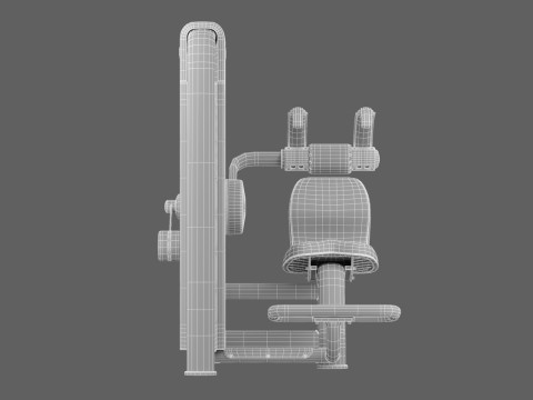 Technogym Selection 700 - Abdominal Crunch 3D Model
