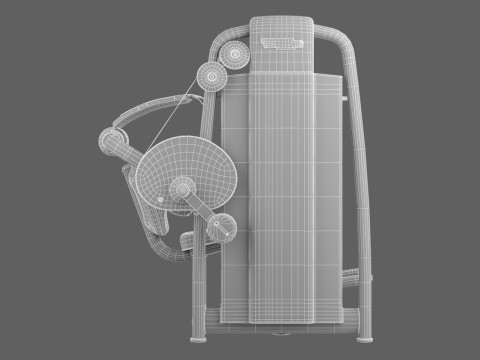 Technogym Selection 700 - Abdominal Crunch 3D Model