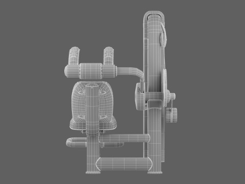 Technogym Selection 700 - Abdominal Crunch 3D Model