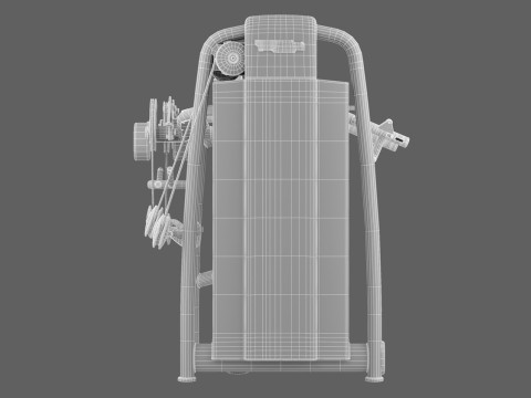 Technogym Selection 700 - Delts Machine Model 3D