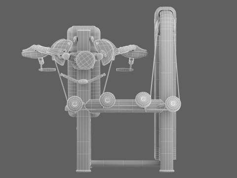 Technogym Selection 700 - Delts Machine Model 3D