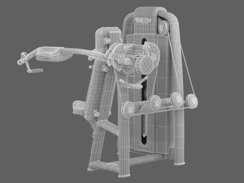 Technogym Selection 700 - Delts Machine Model 3D