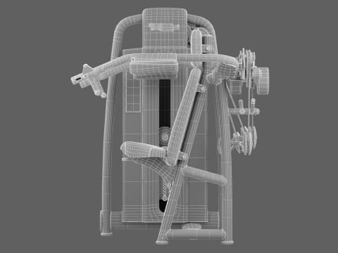 Technogym Selection 700 - Delts Machine Model 3D