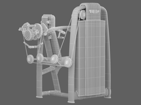 Technogym Selection 700 - Delts Machine Model 3D