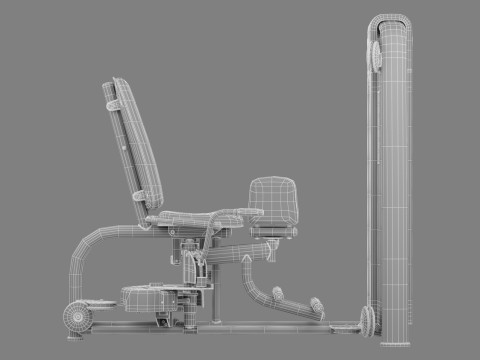Technogym Selection 700 - Dual Add-Abductor 3D-Modell