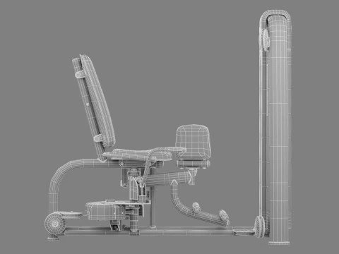 Technogym Selection 700 - Dual Add-Abductor 3D Model