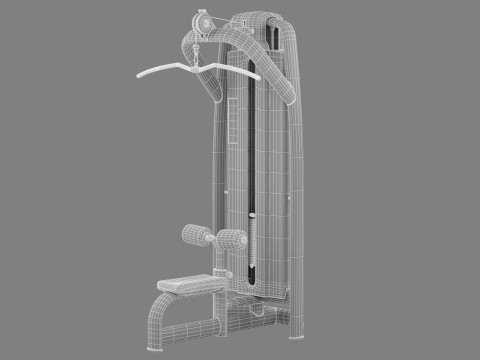 Technogym Selection 700 - Lat Machine 3D Model