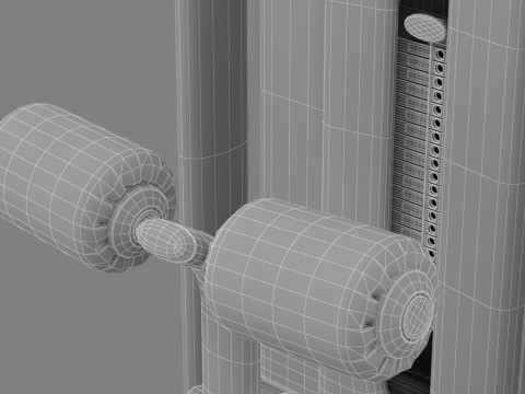 Technogym Selection 700 - Lat Machine 3D Model