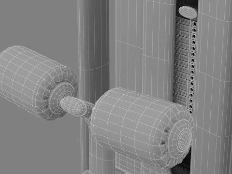 Technogym Selection 700 - Lat Machine 3D Model