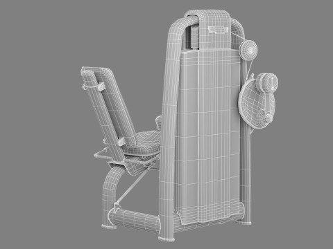 Technogym Selection 700 - Leg Extension 3D Model
