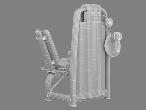Technogym Selection 700 - Leg Extension 3D Model