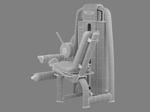 Technogym Selection 700 - Leg Extension 3D Model