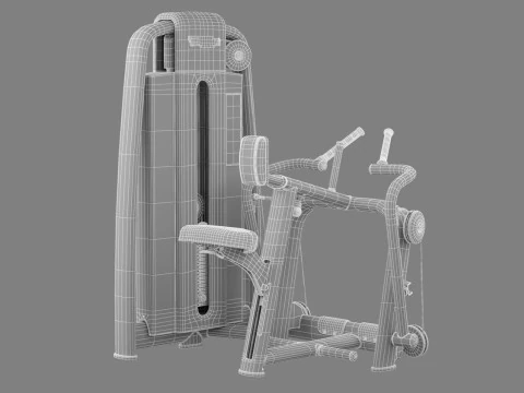 Technogym Selection 700 - Low Row 3D Model