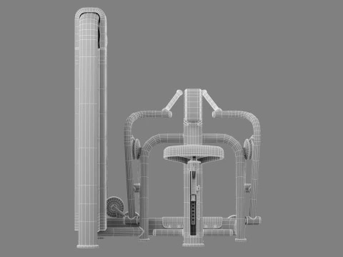Technogym Selection 700 - Low Row 3D Model