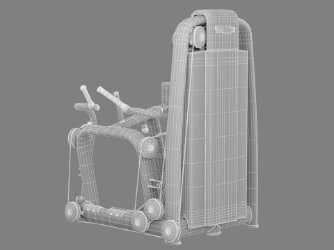 Technogym Selection 700 - Low Row 3D-Modell