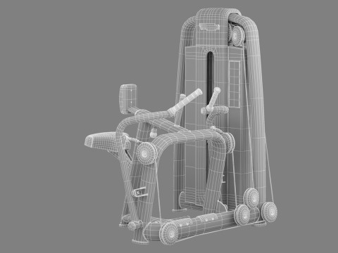 Technogym Selection 700 - Low Row 3D-Modell