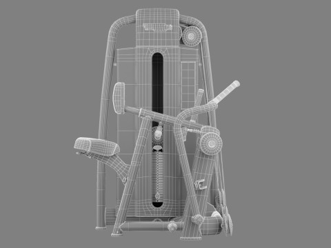 Technogym Selection 700 - Low Row 3D-Modell