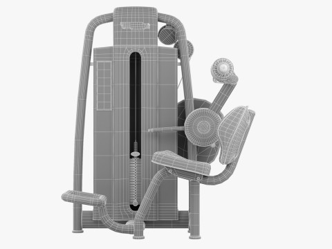 Technogym Selection 700 - Lower Back 3D मॉडल