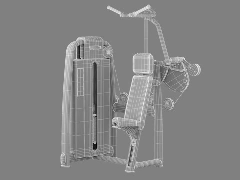 Technogym Selection 700 - Vertical Traction 3D Model