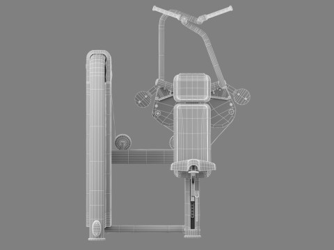 Technogym Selection 700 - Vertical Traction 3D Model