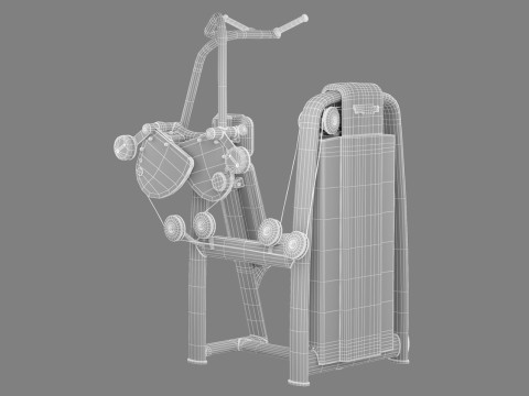 Technogym Selection 700 - Vertical Traction 3D Model