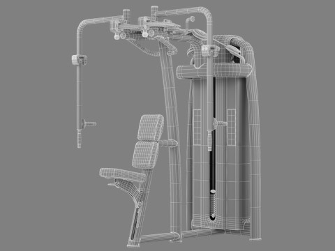 Technogym Selection 700 - Dual Pectoral Reverse Fly Model 3D