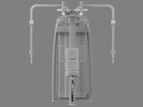 Technogym Selection 700 - Dual Pectoral Reverse Fly Model 3D