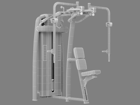Technogym Selection 700 - Dual Pectoral Reverse Fly Model 3D