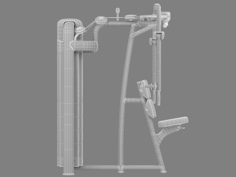 Technogym Selection 700 - Dual Pectoral Reverse Fly Model 3D