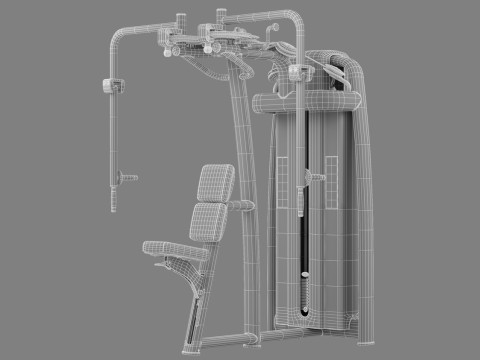 Technogym Selection 700 - Dual Pectoral Reverse Fly Model 3D