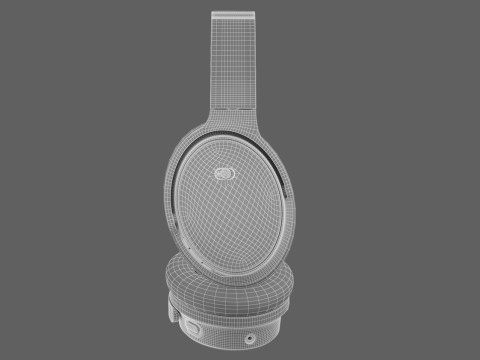 Headphone Bose Quiet Comfort 45 Black Modelo 3D