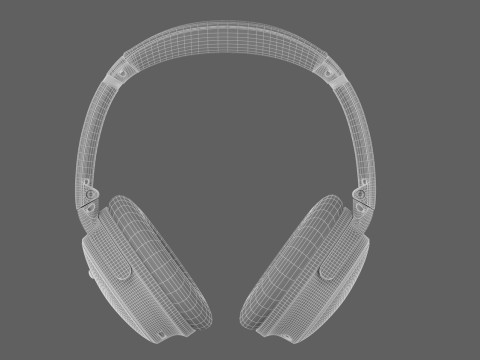 Headphone Bose Quiet Comfort 45 Black Modelo 3D