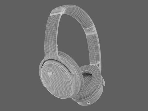 Headphone Bose Quiet Comfort 45 Black Modelo 3D