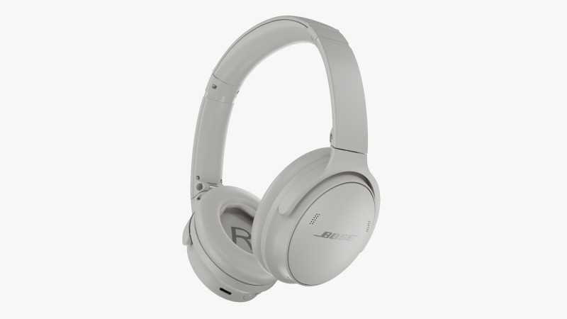 Headphone Bose Quiet Comfort 45 Beige Modelo 3D .c4d .max .obj .3ds .fbx .stl .blend 