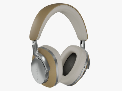 Headphone BowerWilkins Px8 Tan Leather Model 3D