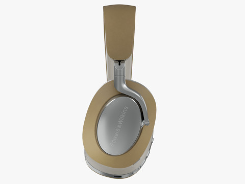 Headphone BowerWilkins Px8 Tan Leather Model 3D