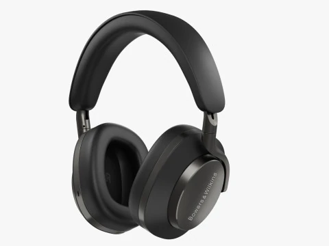 Headphone BowerWilkins Px8 Black Leather 3D Model