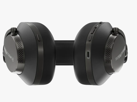 Headphone BowerWilkins Px8 Black Leather 3D Model