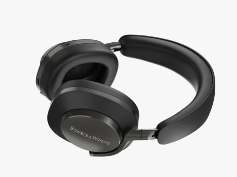 Headphone BowerWilkins Px8 Black Leather 3D Model