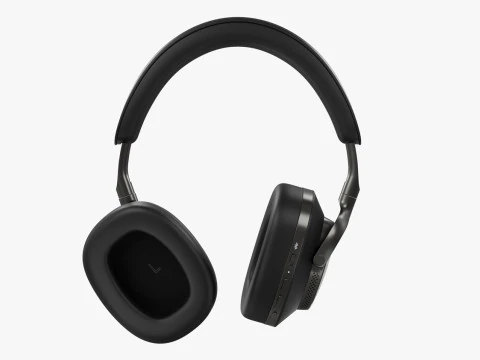 Headphone BowerWilkins Px8 Black Leather 3D Model