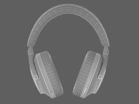 Headphone BowerWilkins Px8 Black Leather 3D Model