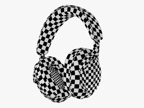 Headphone BowerWilkins Px8 Black Leather 3D Model