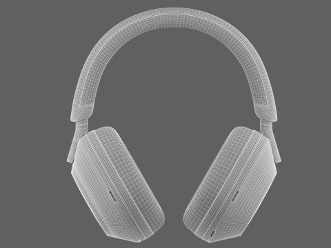 Headphone Sony WH - 1000XM5 Black Modelo 3D