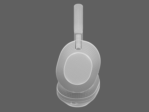 Headphone Sony WH - 1000XM5 Black Modelo 3D